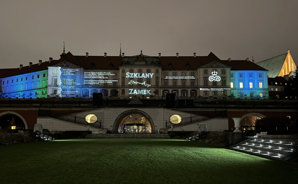 „Szklany Zamek Żeromskiego” multimedialny pokaz na Zamku Królewskim w Warszawie